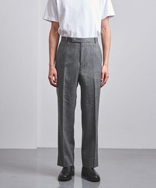 UNITED ARROWS（ユナイテッドアローズ）の「＜UNITED ARROWS＞ ヘリンボーン ストレート ノープリーツ（スラックス・メンズ・ダークグレー・S/XL/M/L）」の2枚目の写真
