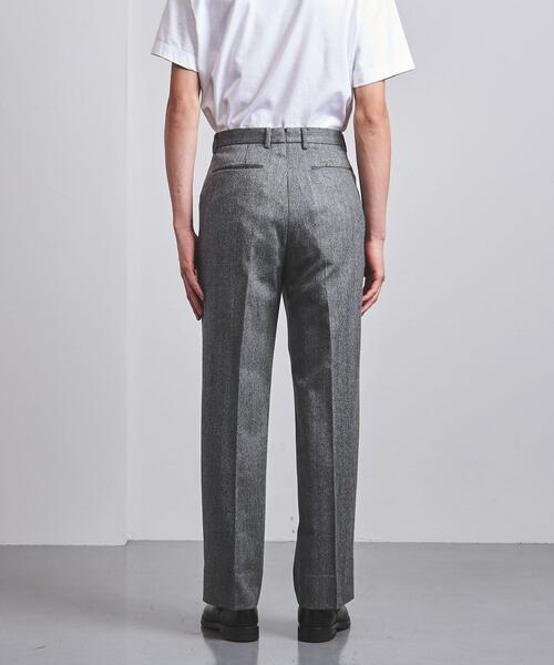 UNITED ARROWS（ユナイテッドアローズ）の「＜UNITED ARROWS＞ ヘリンボーン ストレート ノープリーツ（スラックス・メンズ・ダークグレー・S/XL/M/L）」の4枚目の写真