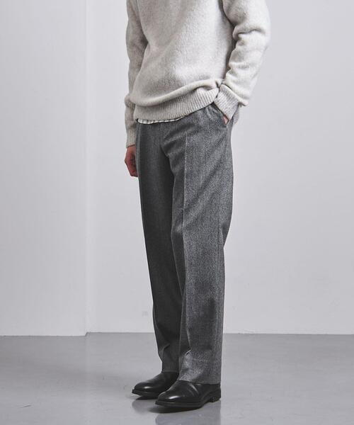 UNITED ARROWS（ユナイテッドアローズ）の「＜UNITED ARROWS＞ ヘリンボーン ストレート ノープリーツ（スラックス・メンズ・ダークグレー・S/XL/M/L）」の6枚目の写真