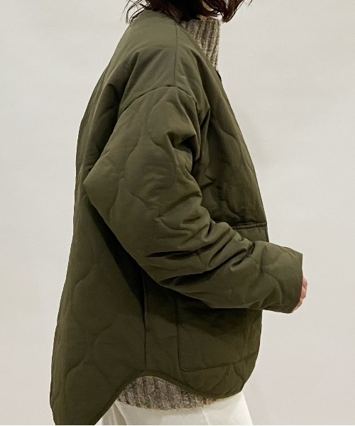 キルティングブルゾン