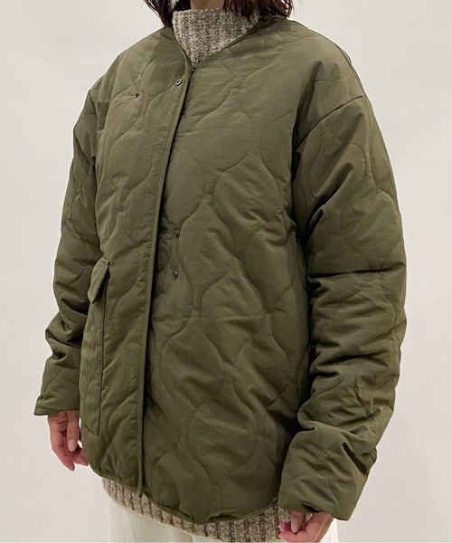 AZUL ENCANTO（アズールエンカント）の「キルティングブルゾン（ブルゾン・レディース・ブラック/カーキ・FREE）」の8枚目の写真