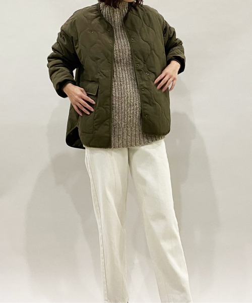 AZUL ENCANTO（アズールエンカント）の「キルティングブルゾン（ブルゾン・レディース・ブラック/カーキ・FREE）」の3枚目の写真