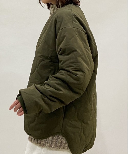 AZUL ENCANTO（アズールエンカント）の「キルティングブルゾン（ブルゾン・レディース・ブラック/カーキ・FREE）」の9枚目の写真