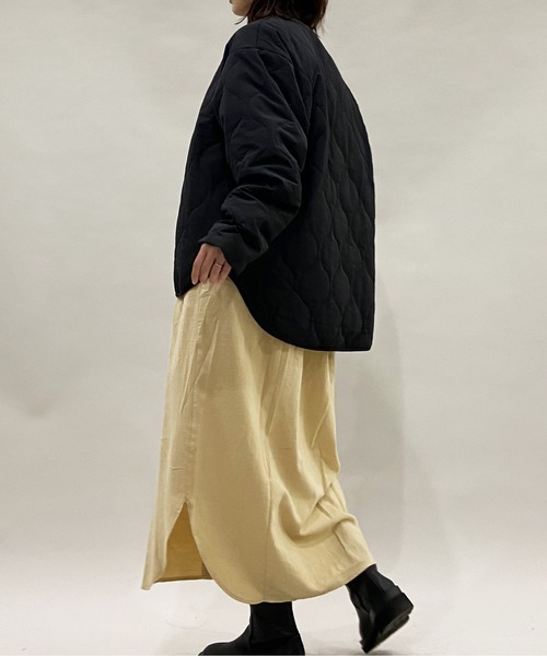 AZUL ENCANTO（アズールエンカント）の「キルティングブルゾン（ブルゾン・レディース・ブラック/カーキ・FREE）」の10枚目の写真