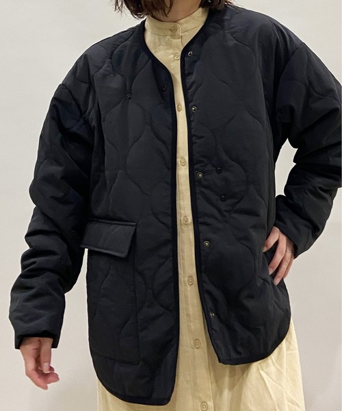 AZUL ENCANTO（アズールエンカント）の「キルティングブルゾン（ブルゾン・レディース・ブラック/カーキ・FREE）」の7枚目の写真