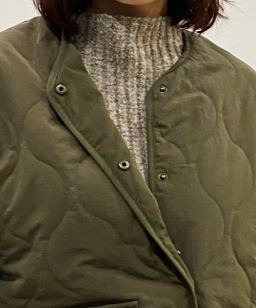 AZUL ENCANTO（アズールエンカント）の「キルティングブルゾン（ブルゾン・レディース・ブラック/カーキ・FREE）」の12枚目の写真