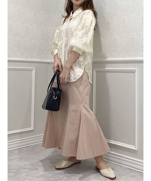 dazzlin（ダズリン）の「アソートリラックスシャツ（シャツ/ブラウス・レディース・パープル/アイボリー/グリーン・FREE）」の8枚目の写真