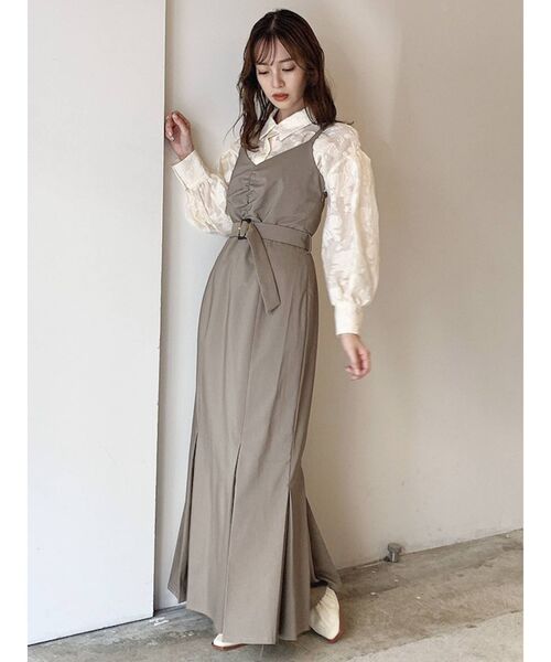 dazzlin（ダズリン）の「アソートリラックスシャツ（シャツ/ブラウス・レディース・パープル/アイボリー/グリーン・FREE）」の12枚目の写真