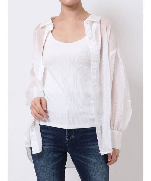 dazzlin（ダズリン）の「アソートリラックスシャツ（シャツ/ブラウス・レディース・パープル/アイボリー/グリーン・FREE）」の19枚目の写真