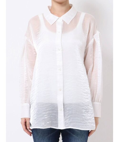 dazzlin（ダズリン）の「アソートリラックスシャツ（シャツ/ブラウス・レディース・パープル/アイボリー/グリーン・FREE）」の20枚目の写真