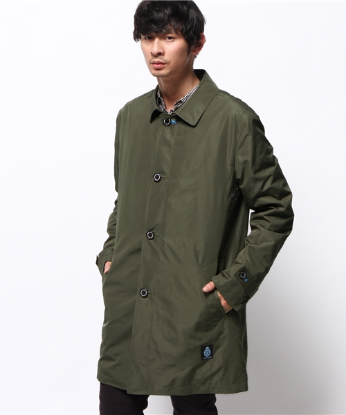 GUILD PRIME（ギルドプライム）の「【GUILD PRIME】MENS 花粉プロテクトコート（ステンカラーコート・メンズ・カーキ/ライトブルー・MEDIUM/SMALL/LARGE）」の4枚目の写真