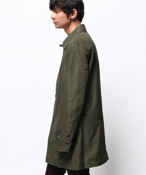 GUILD PRIME（ギルドプライム）の「【GUILD PRIME】MENS 花粉プロテクトコート（ステンカラーコート・メンズ・カーキ/ライトブルー・MEDIUM/SMALL/LARGE）」の10枚目の写真