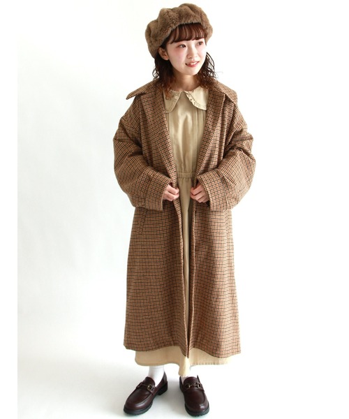 ehka sopo（エヘカソポ）の「コーデュロイフリル衿ワンピース（ワンピース・レディース・ベージュ/ブラウン/ミント・ﾌﾘ-）」の18枚目の写真