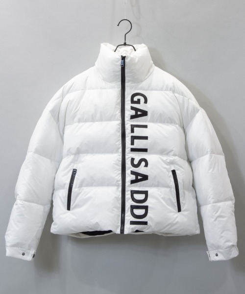GALLIS ADDICTION（ガリスアディクション）の「GA LOGO FELLEX JKT/ロゴ ジャケット（ダウンジャケット/コート・メンズ・ブラック/ホワイト・L/M）」の2枚目の写真