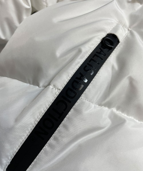 GALLIS ADDICTION（ガリスアディクション）の「GA LOGO FELLEX JKT/ロゴ ジャケット（ダウンジャケット/コート・メンズ・ブラック/ホワイト・L/M）」の7枚目の写真