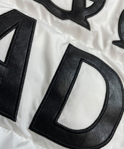 GALLIS ADDICTION（ガリスアディクション）の「GA LOGO FELLEX JKT/ロゴ ジャケット（ダウンジャケット/コート・メンズ・ブラック/ホワイト・L/M）」の9枚目の写真