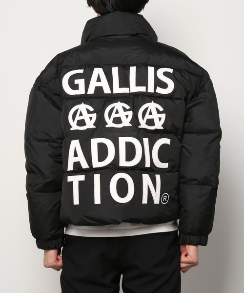 GALLIS ADDICTION（ガリスアディクション）の「GA LOGO FELLEX JKT/ロゴ ジャケット（ダウンジャケット/コート・メンズ・ブラック/ホワイト・L/M）」の12枚目の写真