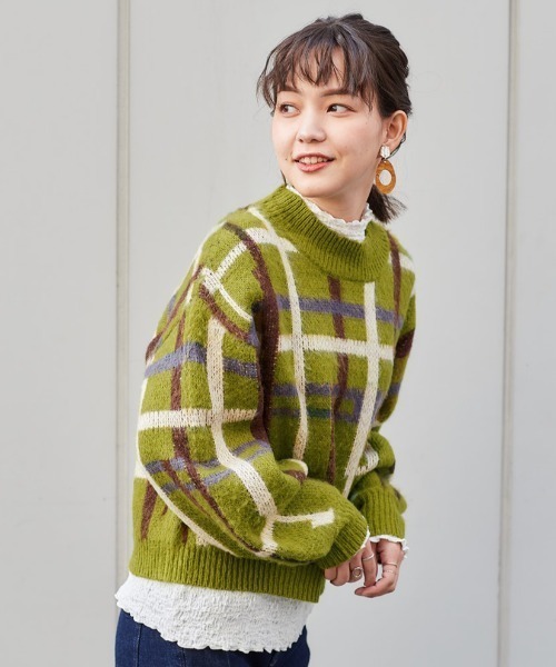 cepo（セポ）の「チェックジャガードニット（ニット/セーター）」 - WEAR