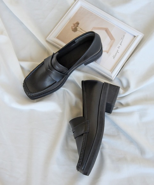 sango（sango）の「スクエアトゥコインローファー（ローファー・レディース・ホワイト/ブラック/ダークブラウン/ブラック系その他・LL/S/M/L）」の19枚目の写真