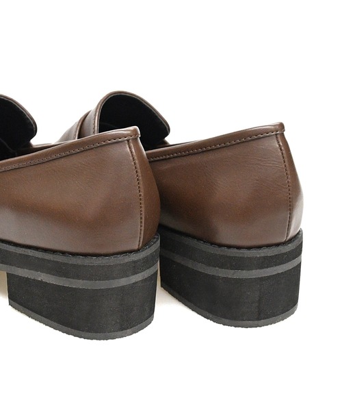 sango（sango）の「スクエアトゥコインローファー（ローファー・レディース・ホワイト/ブラック/ダークブラウン/ブラック系その他・LL/S/M/L）」の22枚目の写真