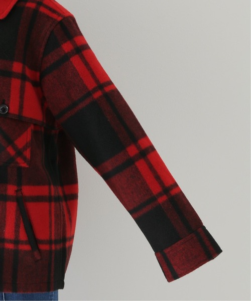 Johnson Woolen Mills(ジョンソンウーレンミルズ)の「【JOHNSON WOOLEN MILLS】OLIVE LABEL チェックデイジャケット(ブルゾン・レディース・レッド/カーキ・MEDIUM/LARGE)」の12枚目の写真