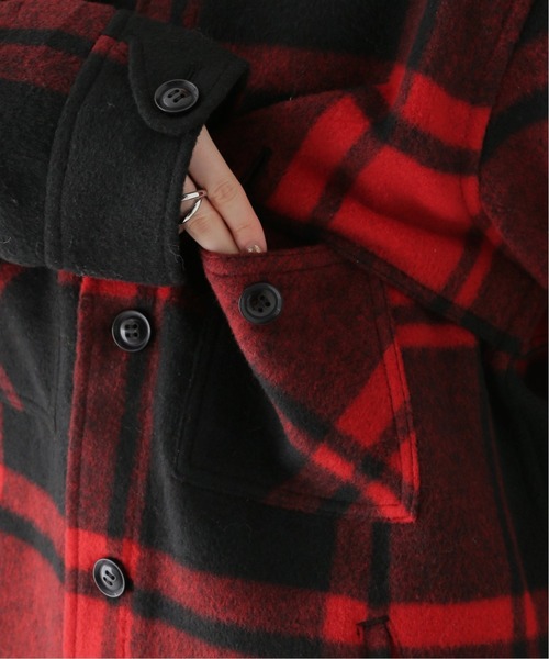 Johnson Woolen Mills(ジョンソンウーレンミルズ)の「【JOHNSON WOOLEN MILLS】OLIVE LABEL チェックデイジャケット(ブルゾン・レディース・レッド/カーキ・MEDIUM/LARGE)」の15枚目の写真