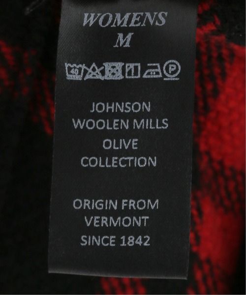 Johnson Woolen Mills(ジョンソンウーレンミルズ)の「【JOHNSON WOOLEN MILLS】OLIVE LABEL チェックデイジャケット(ブルゾン・レディース・レッド/カーキ・MEDIUM/LARGE)」の22枚目の写真