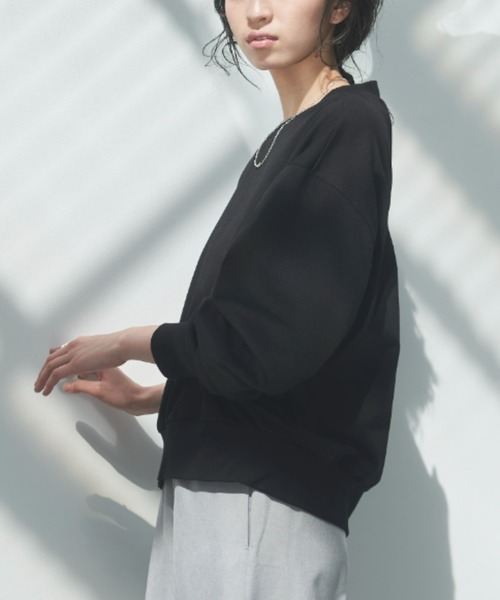 VACANCY（ヴァカンシー）の「バックリブ2wayトレーナー（Tシャツ/カットソー・レディース・ホワイト/ブラック/ピンク・FREE）」の12枚目の写真