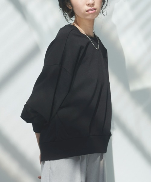 VACANCY（ヴァカンシー）の「バックリブ2wayトレーナー（Tシャツ/カットソー・レディース・ホワイト/ブラック/ピンク・FREE）」の11枚目の写真