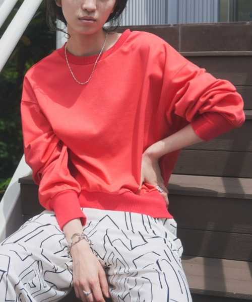 VACANCY（ヴァカンシー）の「バックリブ2wayトレーナー（Tシャツ/カットソー・レディース・ホワイト/ブラック/ピンク・FREE）」の21枚目の写真