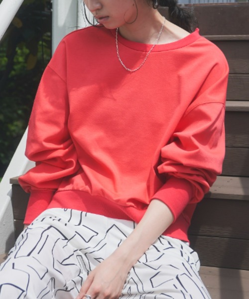 VACANCY（ヴァカンシー）の「バックリブ2wayトレーナー（Tシャツ/カットソー・レディース・ホワイト/ブラック/ピンク・FREE）」の20枚目の写真