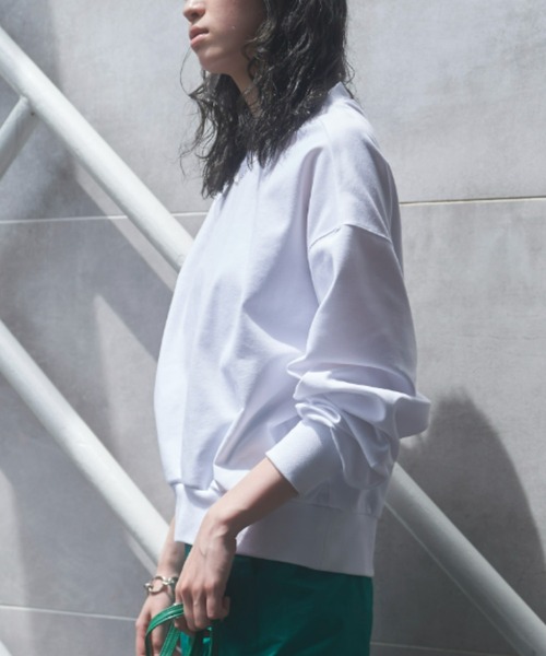 VACANCY（ヴァカンシー）の「バックリブ2wayトレーナー（Tシャツ/カットソー・レディース・ホワイト/ブラック/ピンク・FREE）」の6枚目の写真