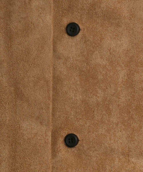 ANPAS(アンパス)の「Eco Suede Big Silhouette Dolman Sleeve Shirt/エコスウェード ビッグシルエット ドルマンスリーブ シャツ(シャツ/ブラウス・メンズ・ブラック/キャメル/ダークグリーン・M/L)」の8枚目の写真