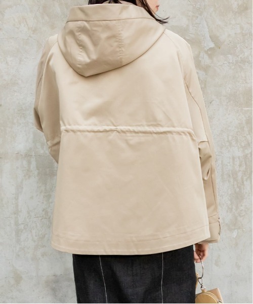 RANDA（ランダ）の「サイド釦マウンテンパーカー（マウンテンパーカー・レディース・ホワイト/ベージュ/グレイッシュベージュ・FREE）」の10枚目の写真