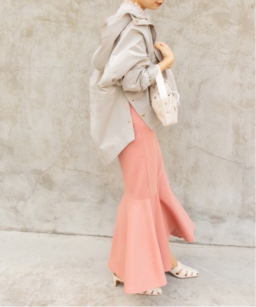 RANDA（ランダ）の「サイド釦マウンテンパーカー（マウンテンパーカー・レディース・ホワイト/ベージュ/グレイッシュベージュ・FREE）」の14枚目の写真