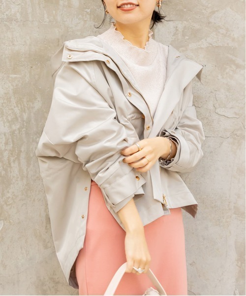 RANDA（ランダ）の「サイド釦マウンテンパーカー（マウンテンパーカー・レディース・ホワイト/ベージュ/グレイッシュベージュ・FREE）」の20枚目の写真