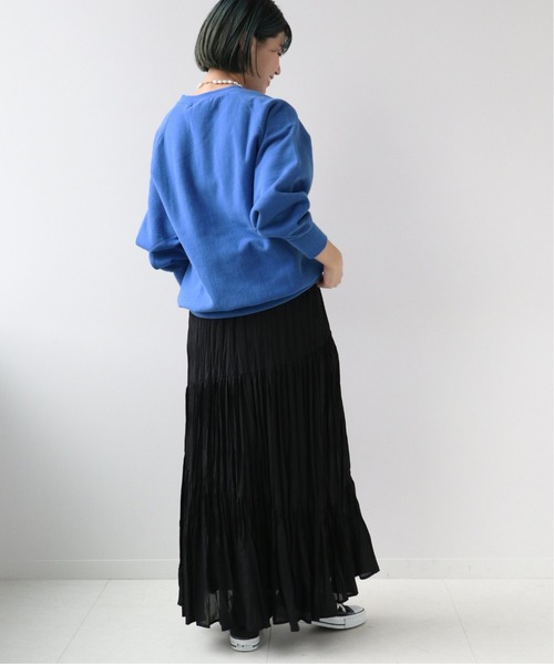 Simplicite(サンプリシテ)の「カレッジロゴスウェット2(Tシャツ/カットソー・レディース・ホワイト/ネイビー/ブルー系その他・FREE)」の15枚目の写真