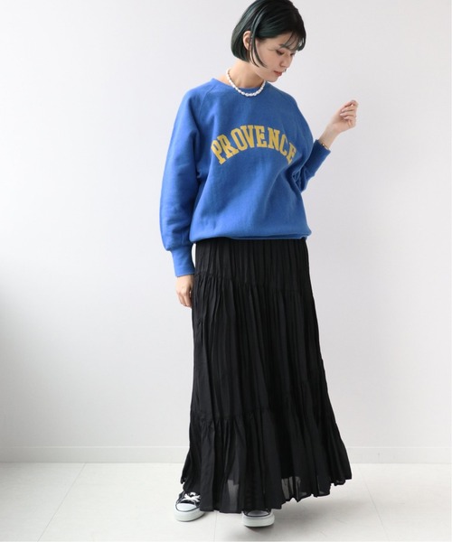 Simplicite(サンプリシテ)の「カレッジロゴスウェット2(Tシャツ/カットソー・レディース・ホワイト/ネイビー/ブルー系その他・FREE)」の13枚目の写真