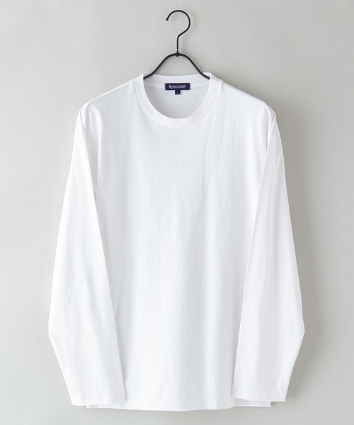 Blue Standard (ブルースタンダード)の「【BLUE STANDARD/ブルースタンダード】ポケット付きビッグTシャツ ルーズロンT 2枚セット コットン100%(Tシャツ/カットソー・メンズ・ホワイト/ダークグリーン/オフホワイト/ダークベージュ/ブラック・MEDIUM/X-LARGE/LARGE)」の6枚目の写真