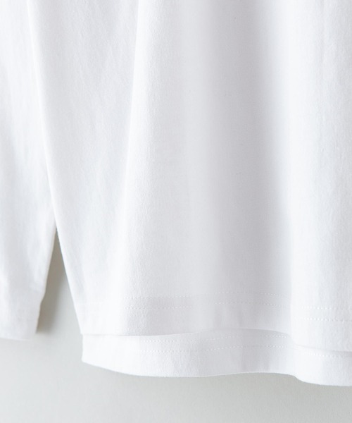 Blue Standard (ブルースタンダード)の「【BLUE STANDARD/ブルースタンダード】ポケット付きビッグTシャツ ルーズロンT 2枚セット コットン100%(Tシャツ/カットソー・メンズ・ホワイト/ダークグリーン/オフホワイト/ダークベージュ/ブラック・MEDIUM/X-LARGE/LARGE)」の11枚目の写真