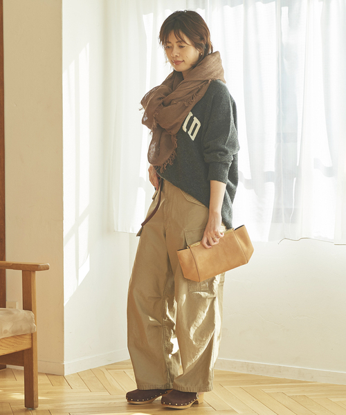 Plage　BELTED BALLOON パンツ　カーキ　36サイズ Anglan Men's Belted Balloon Pants in Khaki Anglan