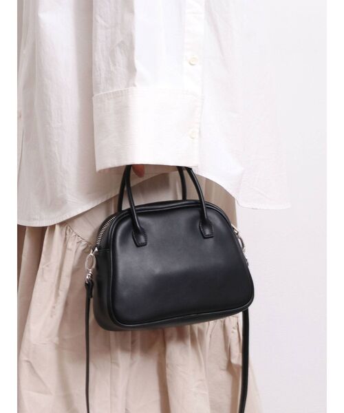 Ungrid（アングリッド）の「2wayミニボストンハンドバッグ（ハンドバッグ・レディース・アイボリー/ブラック/グリーン系その他・FREE）」の7枚目の写真