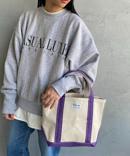 ORCIVAL（オーシバル）の「[ORCIVAL/オーシバル] キャンバストートバッグ（トートバッグ・レディース・パープル/グレー/レッド/オフホワイト/サックスブルー/ピンク/イエロー/オレンジ/ブルー/グリーン/ライトベージュ/チャコール/その他/ブラウン/ベージュ/その他1/チャコールグレー/サンドベージュ/ライトグレー・ONE SIZE）」の13枚目の写真