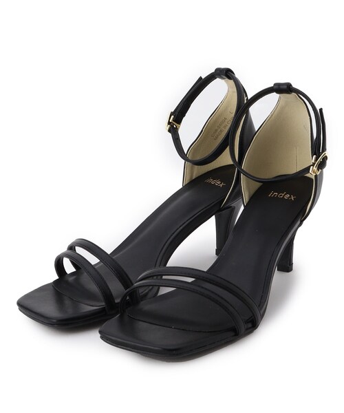 index（インデックス）の「◆ダブルベルトアンクルストラップサンダル（サンダル・レディース・ブラック/ライトベージュ/ダークオレンジ・01/02/03）」の13枚目の写真