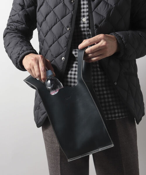NOLLEY'S goodman(ノーリーズグッドマン)の「サントノーレ MINI REGISTER BAG ミニ レジスター バッグ(ハンドバッグ・メンズ・ブラック/グレイッシュベージュ・FREE)」の4枚目の写真