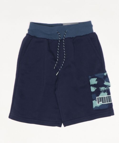 PUMA(プーマ)の「PUMA プーマ キッズ ボーイズ ALPHA カーゴ スウェット ショーツ 120-160cm(カーゴパンツ・キッズ・ブラック/ネイビー・120/130/140/150/160)」の1枚目の写真