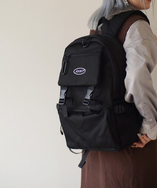 Jouet(ジョエット)の「【 JOUET / ジョエット 】ダブル バックル バックパック_(バックパック/リュック・レディース・ブラック/ベージュ/グレー・FREE)」の2枚目の写真