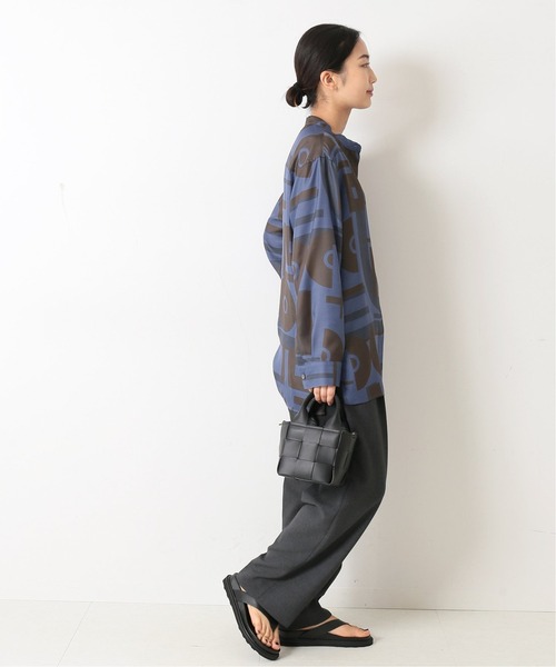 journal standard L'essage（ジャーナルスタンダードレサージュ）の「ジオメトリックプリントシャツ◆（シャツ/ブラウス・レディース・ブルー系その他/グリーン・FREE）」の20枚目の写真