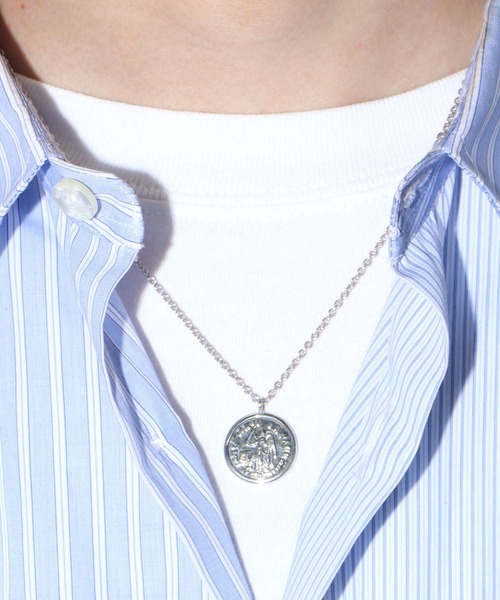 TOM WOOD(トムウッド)の「TOMWOOD/トムウッド Coin Pendant Angel Short コインネックレス(ネックレス・メンズ・シルバー・FREE)」の13枚目の写真