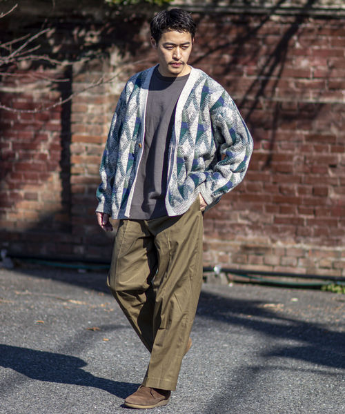 B.C STOCK(ベーセーストック)の「RUG JQ カーディガン(カーディガン/ボレロ・メンズ・サックスブルー/グリーン/ベージュ・MEDIUM/LARGE)」の8枚目の写真